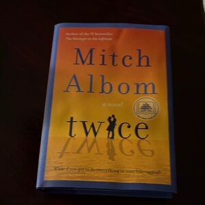Mitch Albom "Twice" Hardcover Novel - Yellow & Blue